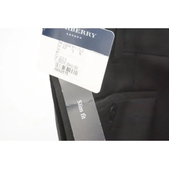 Burberry London Dark Brown Wool Mens Dress Pants Trousers Sz 56 EU NEW